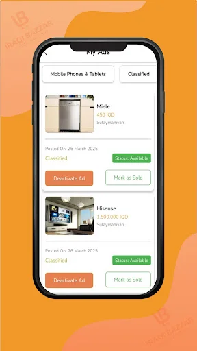 Iraqi Bazzar ڈاؤن لوڈ کریں – آن لائن خرید و فروخت اب آسان - Screenshot 7