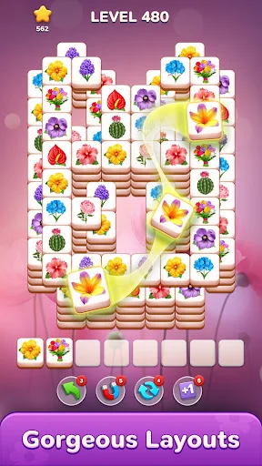 Blossom Master ڈاؤن لوڈ کریں – پھولوں کا بہترین ٹائل میچنگ گیم - Screenshot 3
