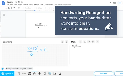 Equatio ڈاؤن لوڈ کریں – ریاضی کے فارمولے اور مساوات بنائیں - Screenshot 2