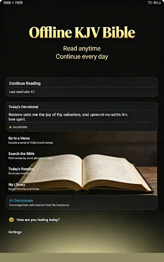 Bible KJV Daily Devotional ڈاؤن لوڈ کریں – مکمل آف لائن بائبل - Screenshot 2