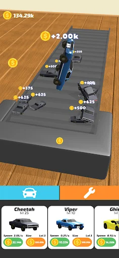 Idle Treadmill 3D ڈاؤن لوڈ کریں – کاروں کو اڑتے ہوئے دیکھیں - Screenshot 5