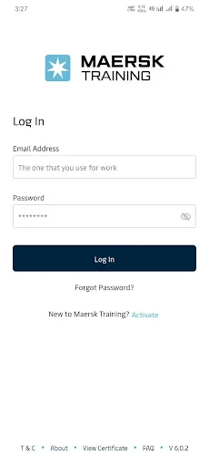 Maersk Training TMS ڈاؤن لوڈ کریں – اپنی تربیت کو ٹریک کریں - Screenshot 1