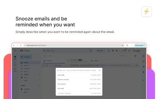 CMDK ڈاؤن لوڈ کریں – Gmail کی رفتار بڑھائیں اور شارٹ کٹس حاصل کریں - Screenshot 2