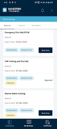 Maersk Training TMS ڈاؤن لوڈ کریں – اپنی تربیت کو ٹریک کریں - Screenshot 3