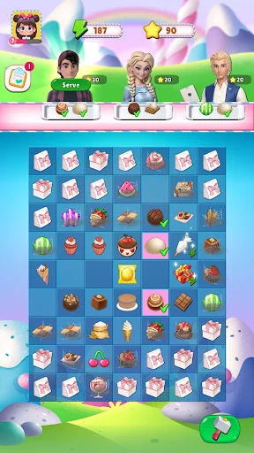 Sweet Merge Land ڈاؤن لوڈ کریں – مزیدار پہیلیاں اور کینڈی ایڈونچر - Screenshot 6