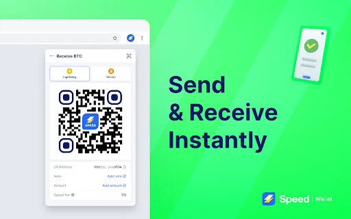 Speed Bitcoin Lightning Wallet ڈاؤن لوڈ کریں – تیز ترین کرپٹو لین دین - Screenshot 2