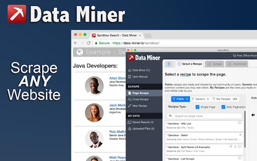 Data Scraper ڈاؤن لوڈ کریں – ویب ڈیٹا ایکسٹریکشن کا بہترین ٹول - Screenshot 1