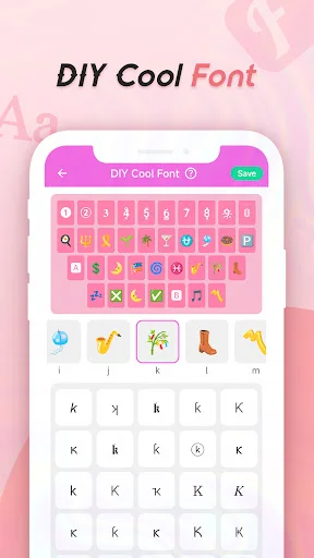 Cool Fonts Keyboard & Themes ڈاؤن لوڈ کریں – اسٹائلش فونٹس اور تھیمز - Screenshot 6
