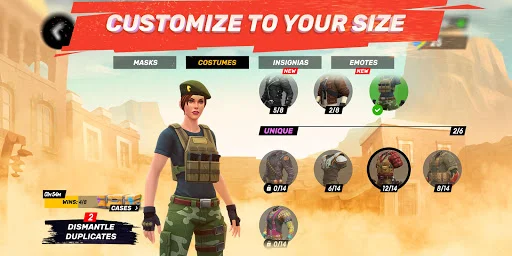 Guns of Boom ڈاؤن لوڈ کریں – بہترین 4v4 آن لائن PvP ایکشن گیم - Screenshot 12