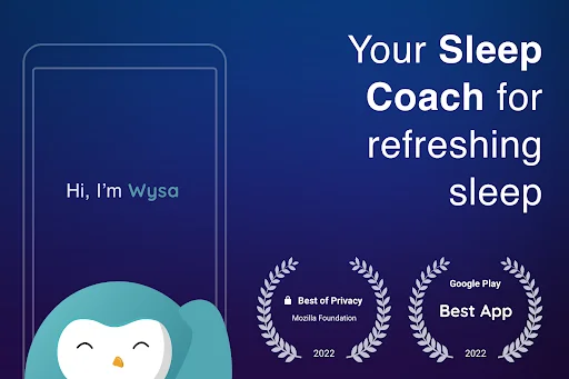 Sleep & Meditation : Wysa ڈاؤن لوڈ کریں – پرسکون نیند اور سکون - Screenshot 1