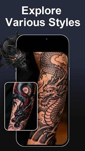 AI Tattoo Design ڈاؤن لوڈ کریں – بہترین ٹیٹو جنریٹر اور ڈیزائن - Screenshot 2