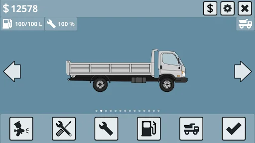 Mini Trucker ڈاؤن لوڈ کریں – بہترین 2D آف روڈ ٹرک سمیلیٹر گیم - Screenshot 1