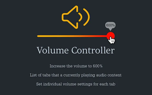 Volume Controller ڈاؤن لوڈ کریں – براؤزر کے لیے بہترین آڈیو بوسٹر - Screenshot 3