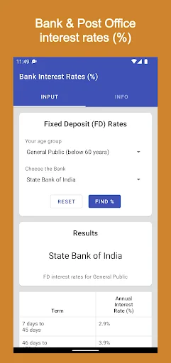 Financial Calculator India ڈاؤن لوڈ کریں – بہترین مالیاتی ٹولز - Screenshot 7