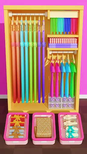 Fill Closet: Organizing Games ڈاؤن لوڈ کریں – ASMR گیم - Screenshot 5