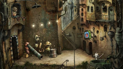 Machinarium ڈاؤن لوڈ کریں – روبوٹ سٹی ایڈونچر گیم پلے - Screenshot 8
