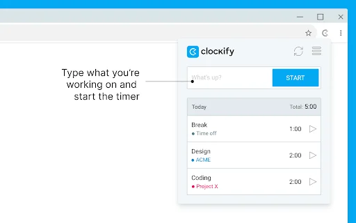 Clockify Time Tracker ڈاؤن لوڈ کریں – مفت اور بہترین ٹائم ٹریکنگ - Screenshot 1