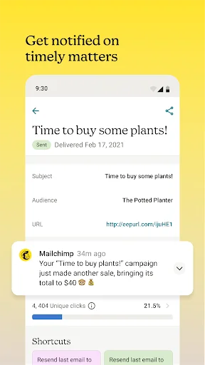 Mailchimp Email Marketing ایپ ڈاؤن لوڈ کریں – بلک ای میل اور اینالیٹکس - Screenshot 11