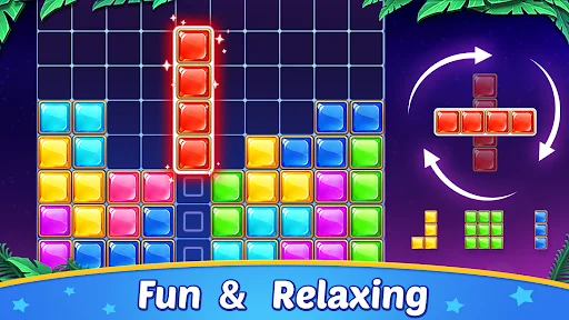 Block Puzzle ڈاؤن لوڈ کریں – کلاسک ٹیٹریس اسٹائل آف لائن گیم - Screenshot 19