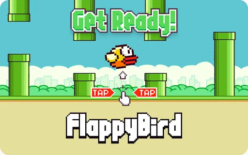 Flappy Bird Offline ڈاؤن لوڈ کریں – کروم کے لیے بہترین گیم - Screenshot 1