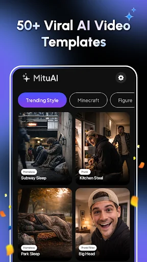 Mitu AI ڈاؤن لوڈ کریں – مزاحیہ پرینک ویڈیوز بنائیں - Screenshot 2