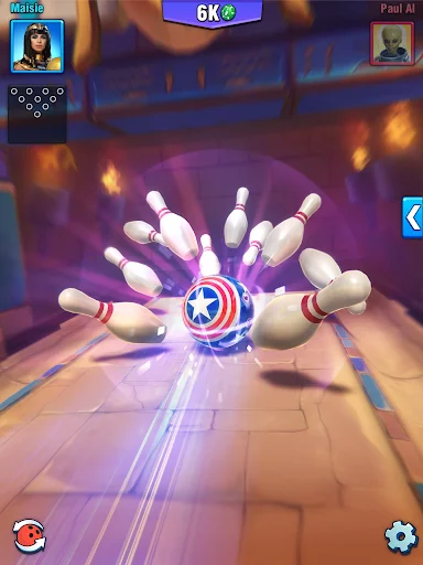 Bowling Crew ڈاؤن لوڈ کریں – بہترین تھری ڈی بولنگ گیم - Screenshot 14