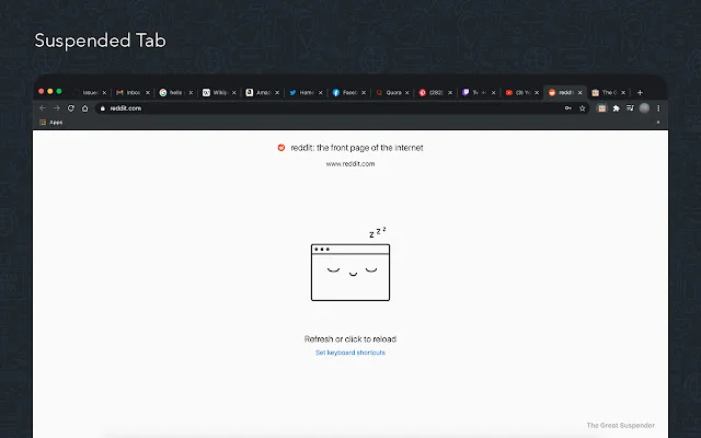 The Great Suspender Original ڈاؤن لوڈ کریں – میموری بچائیں - Screenshot 2