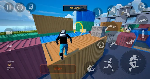 Ragkour: The Parkour Game ڈاؤن لوڈ کریں – بہترین فری رننگ گیم - Screenshot 1