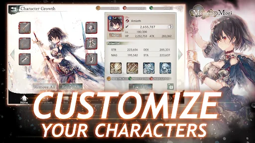 MementoMori: AFKRPG ڈاؤن لوڈ کریں – بہترین آرٹ اور میوزک کے ساتھ RPG - Screenshot 4