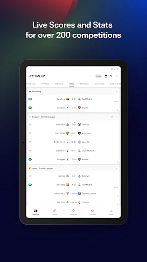 FotMob ڈاؤن لوڈ کریں – لائیو فٹ بال اسکورز اور تازہ ترین اپ ڈیٹس - Screenshot 9
