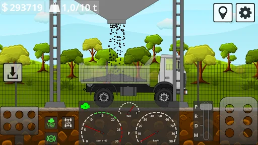 Mini Trucker ڈاؤن لوڈ کریں – بہترین 2D آف روڈ ٹرک سمیلیٹر گیم - Screenshot 3