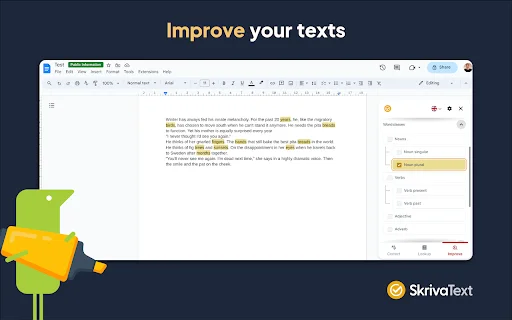 SkrivaText ڈاؤن لوڈ کریں – بہترین سویڈش اور انگلش گرامر چیکر - Screenshot 3
