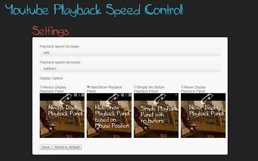 Youtube Playback Speed Control ڈاؤن لوڈ کریں – ویڈیو کی رفتار کنٹرول کریں - Screenshot 2