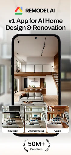 Remodel AI ڈاؤن لوڈ کریں – گھر کی تزئین و آرائش کے لیے بہترین ایپ - Screenshot 1