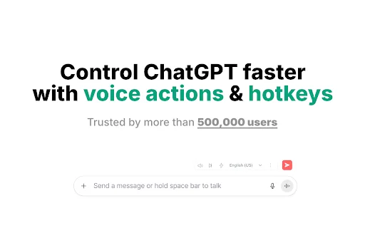 ChatGPT کے لیے وائس کنٹرول ڈاؤن لوڈ کریں – تیز اور آسان صوتی کمانڈز - Screenshot 2