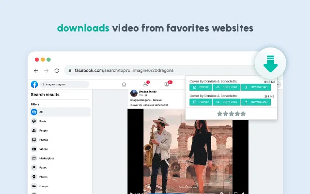 Video Downloader for Web ڈاؤن لوڈ کریں – بہترین ویڈیو سیور - Screenshot 1