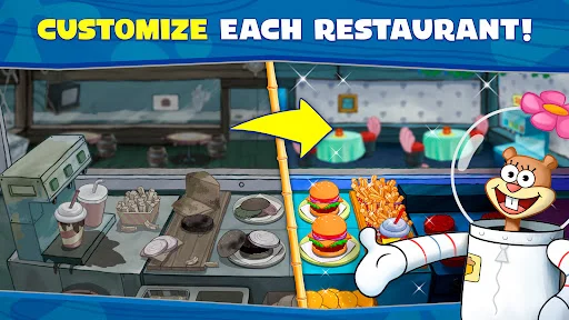 SpongeBob: Krusty Cook-Off ڈاؤن لوڈ کریں – بہترین کوکنگ گیم - Screenshot 5