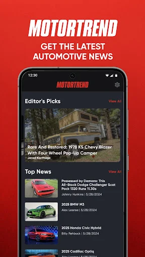 MotorTrend ڈاؤن لوڈ کریں – کاروں کی دنیا کی بہترین خبریں اور میگزین - Screenshot 1