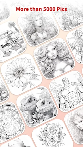 InColor ڈاؤن لوڈ کریں – AI کلرنگ اور ڈرائنگ ایپ مفت - Screenshot 7