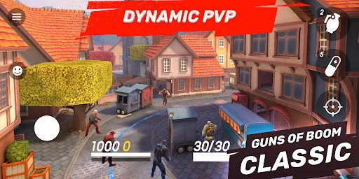 Guns of Boom ڈاؤن لوڈ کریں – بہترین 4v4 آن لائن PvP ایکشن گیم - Screenshot 1
